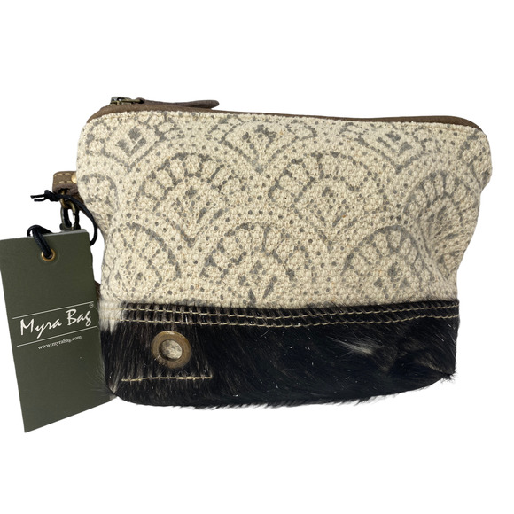 Myra Bag Handbags - Myra Bag Hoop and Hair-on Strip Pouch